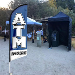 Atm Flag - 8ft ATM Feather Flag for ATM Business（Flagpole Not Included） - FSFlag