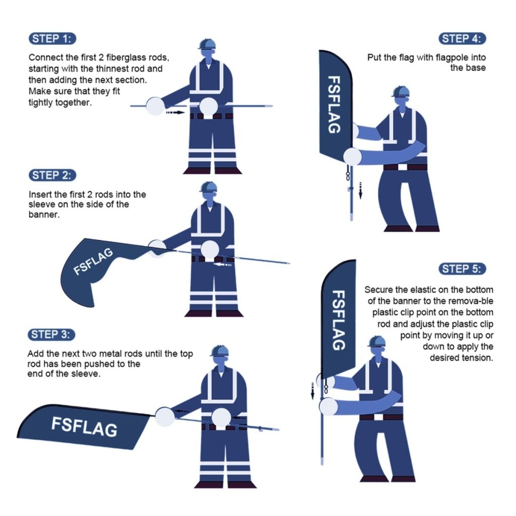 Auto Insurance Sign - 11ft Insurance Aseguranza Swooper Flag Feather Flag Pole Kit - FSFlag