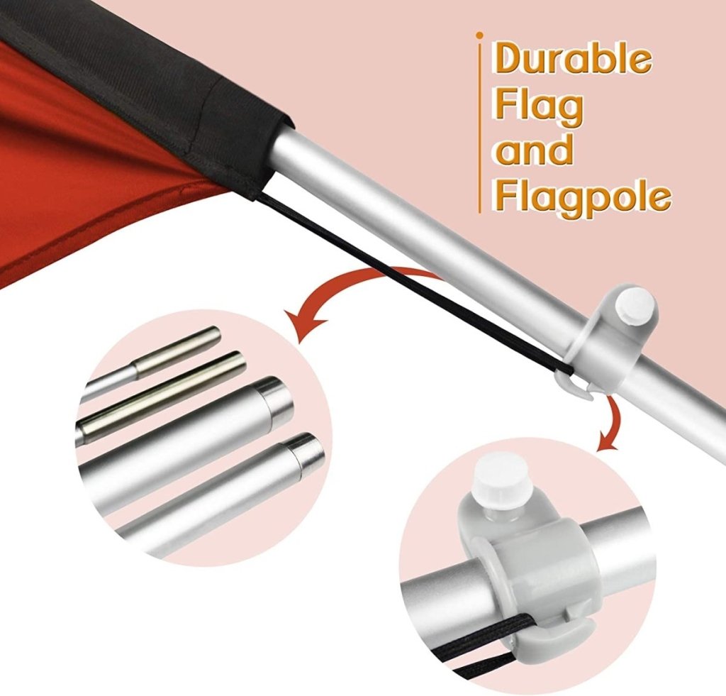 BBQ Flags - 11ft BBQ Swooper Flag Feather Flag Pole Kit - FSFlag