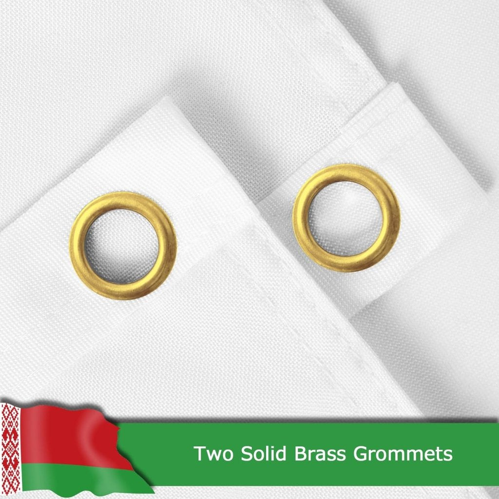 Belarus Belarusian Flag for Outside, 400D Heavy Duty Polyester, Double - Sided Printing, Quadruple Stitched Fly Hem, Fade Resistant, 2 Brass Grommets