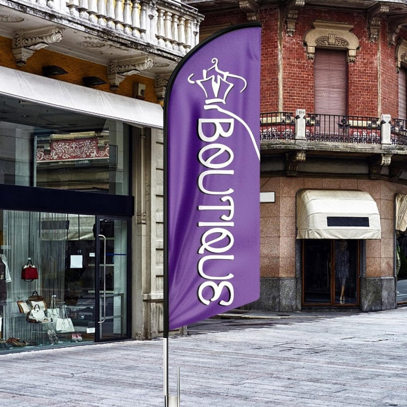 Boutique Signs - 11ft Boutique Feather Flag for Boutique Business - FSFlag