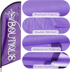 Boutique Signs - 11ft Boutique Feather Flag for Boutique Business - FSFlag