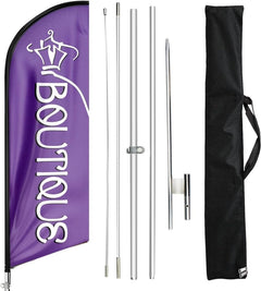 Boutique Signs - 11ft Boutique Feather Flag for Boutique Business - FSFlag