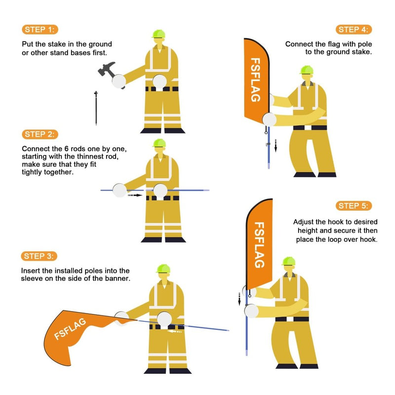 Breakfast Signs - 8Ft Breakfast Special Feather Flags Pole Kit