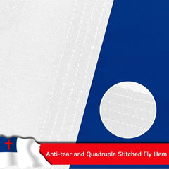 Christian Flag Religious Flag for Outside, 400D Heavy Duty Polyester, Double - Sided Printing, Quadruple Stitched Fly Hem, Fade Resistant, 2 Brass Grommets