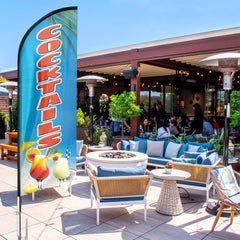 Cocktail sign - Cocktails Feather Flag!（Flagpole Not Included） - FSFlag