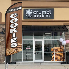 Cookies Sign - 8ft Fresh Baked Cookies Feather Flag!（Flagpole Not Included） - FSFlag