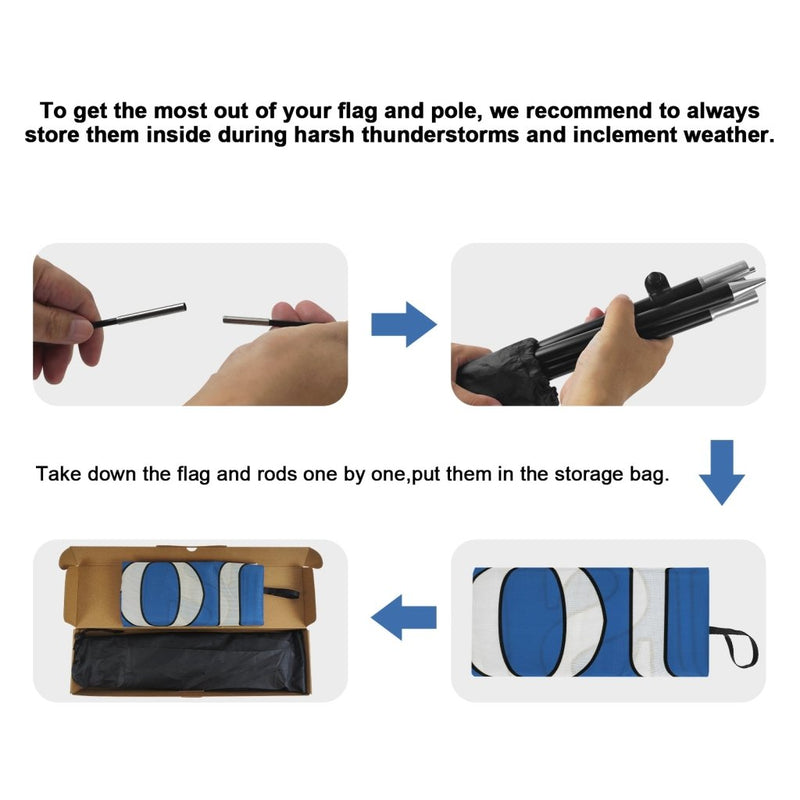 Crawfish Flag – 8Ft Feather Flag with Pole & Stake