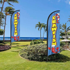 Crawfish Flag – 8Ft Feather Flag with Pole & Stake