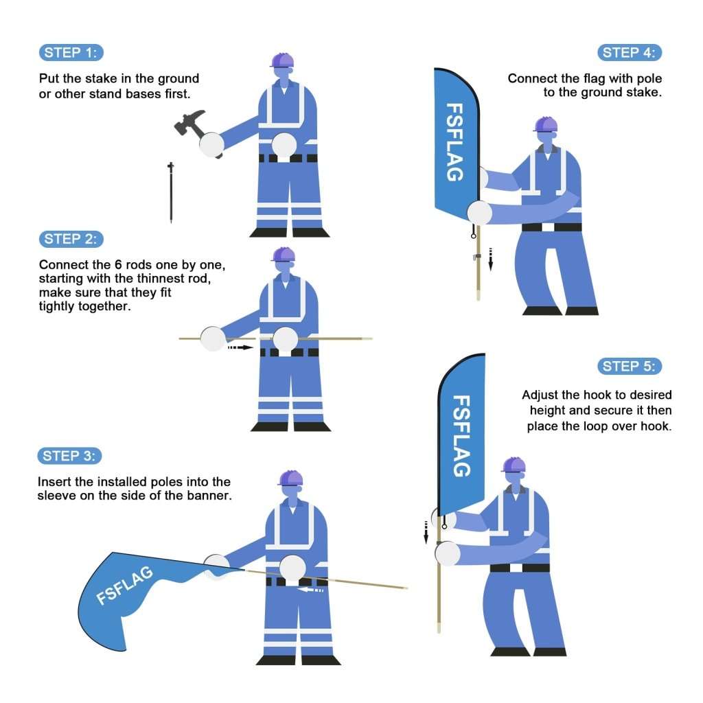 Crawfish Flag – 8Ft Feather Flag with Pole & Stake