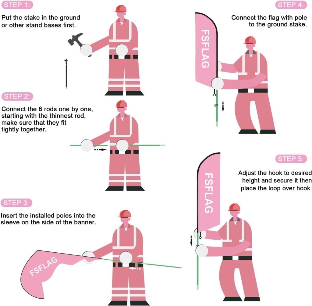 Cupcake Sign - 8ft Cupcakes Feather Flag Kit with Pole and Stake - FSFlag