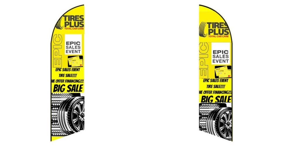 Custom Blade Flags - 1.6x6.6,2x8,3x12FT,Double - Sided（Flagpole Not Included）