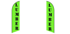 Custom Blade Flags - 1.6x6.6,2x8,3x12FT,Double - Sided（Flagpole Not Included）