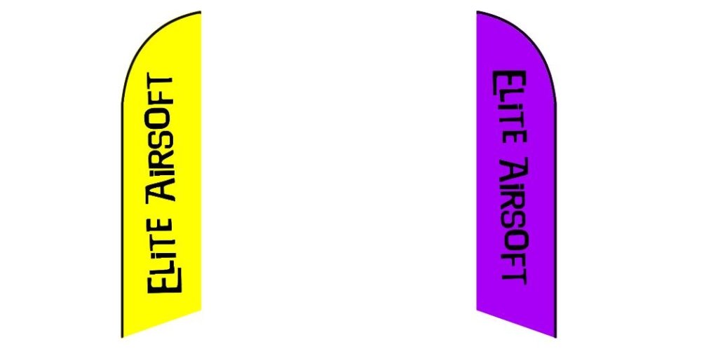 Custom Blade Flags - 1.6x6.6,2x8,3x12FT,Double - Sided（Flagpole Not Included）