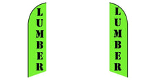 Custom Blade Flags - 1.6x6.6,2x8,3x12FT,Double - Sided（Flagpole Not Included）
