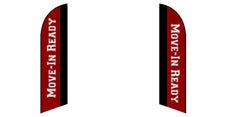 Custom Blade Flags - 1.6x6.6,2x8,3x12FT,Double - Sided（Flagpole Not Included）