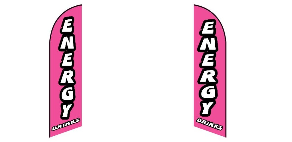 Custom Blade Flags - 1.6x6.6,2x8,3x12FT,Double - Sided（Flagpole Not Included）