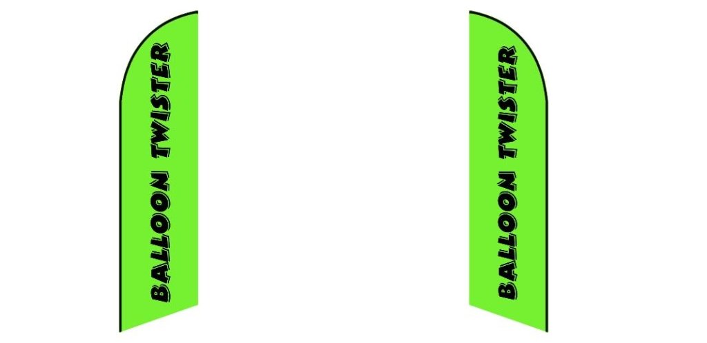Custom Blade Flags - 1.6x6.6,2x8,3x12FT,Double - Sided（Flagpole Not Included）