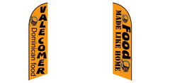 Custom Blade Flags - 1.6x6.6,2x8,3x12FT,Double - Sided（Flagpole Not Included）