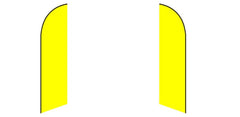 Custom Blade Flags - 1.6x6.6,2x8,3x12FT,Single/Double（Flagpole Not Included）