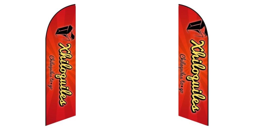 Custom Blade Flags - 1.6x6.6,2x8,3x12FT,Single/Double（Flagpole Not Included）