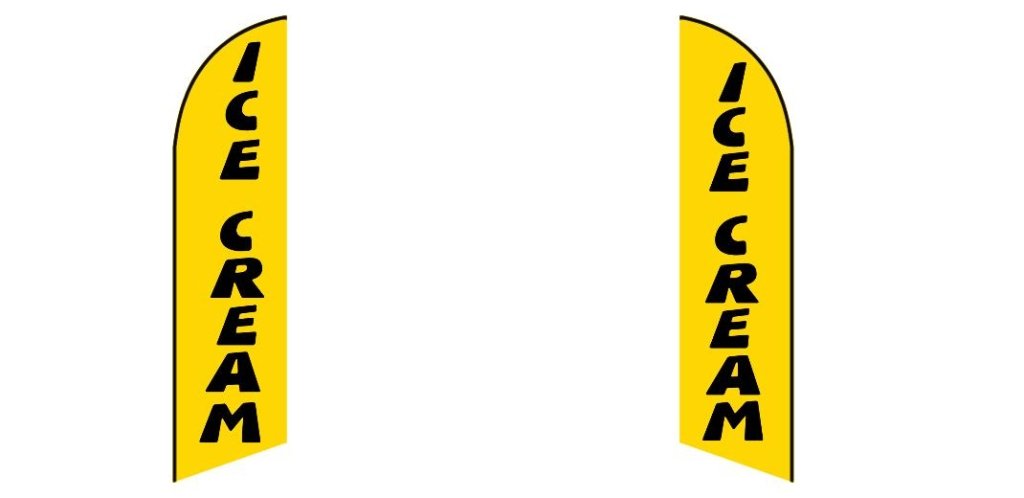 Custom Blade Flags - 1.6x6.6,2x8,3x12FT,Single/Double（Flagpole Not Included）