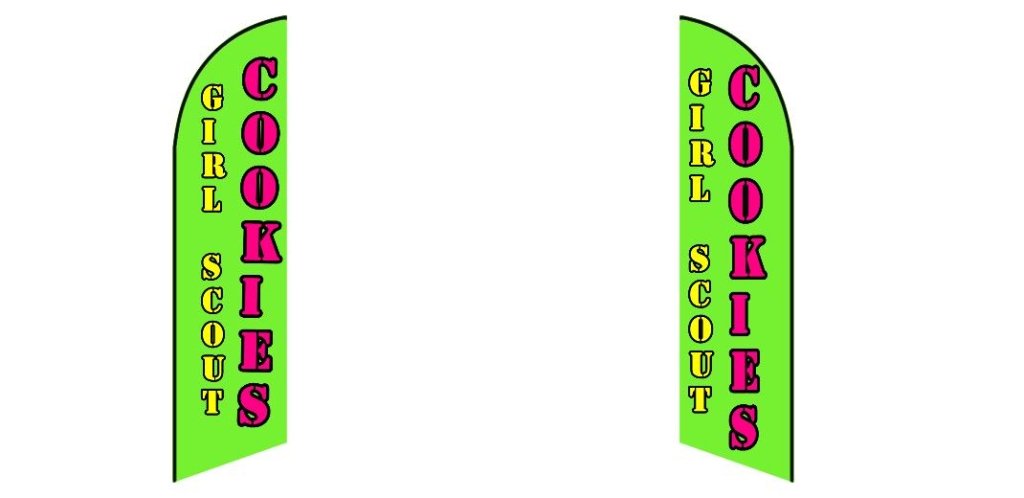Custom Blade Flags - 1.6x6.6,2x8,3x12FT,Single/Double（Flagpole Not Included）