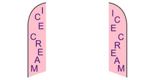 Custom Blade Flags - 1.6x6.6,2x8,3x12FT,Single/Double（Flagpole Not Included）