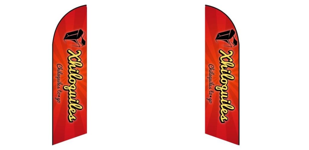 Custom Blade Flags - 1.6x6.6,2x8,3x12FT,Single/Double（Flagpole Not Included）