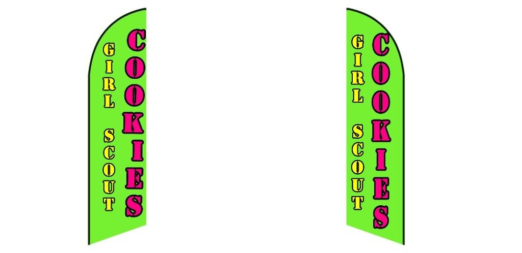 Custom Blade Flags - 1.6x6.6,2x8,3x12FT,Single/Double（Flagpole Not Included）