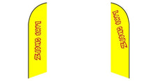 Custom Blade Flags - 1.6x6.6,2x8,3x12FT,Single/Double（Flagpole Not Included）