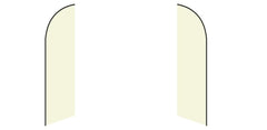 Custom Blade Flags - 1.6x6.6,2x8,3x12FT,Single/Double（Flagpole Not Included）