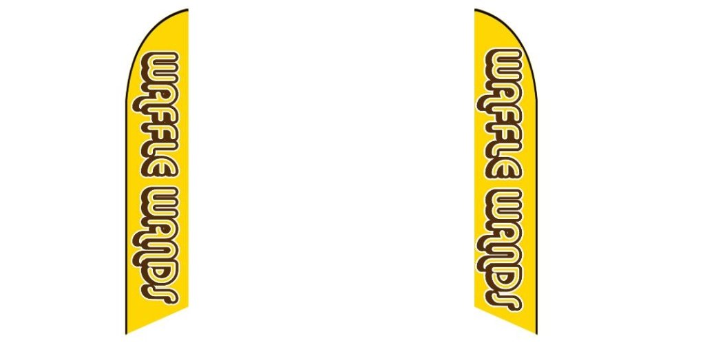 Custom Blade Flags - 2.6x13.5FT,Double - Sided（Flagpole Not Included）