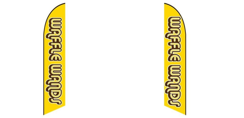 Custom Blade Flags - 2.6x13.5FT,Double - Sided（Flagpole Not Included）