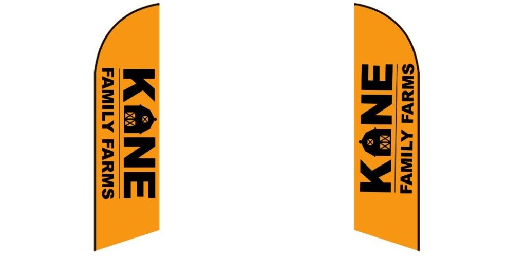 Custom Blade Flags - Various Sizes, Single/Double - Sided, Personalized Logo，Image & Text