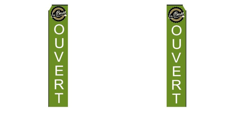 Custom Rectangle Swooper Flag - 2.3x12FT, Single/Double - Sided（Flagpole Not Included）