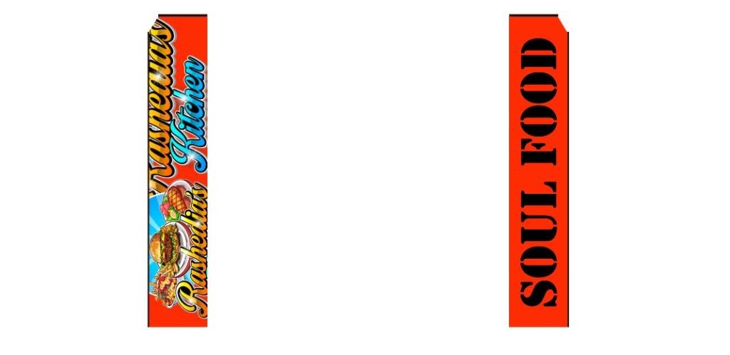 Custom Rectangle Swooper Flag - 2.3x12FT, Single/Double - Sided（Flagpole Not Included）