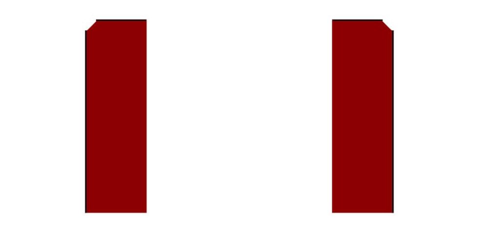 Custom Rectangle Swooper Flag - 2.3x7.2FT, Double - Sided（Flagpole Not Included）