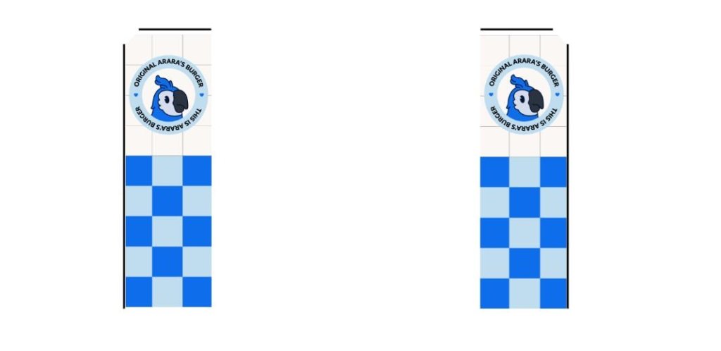 Custom Rectangle Swooper Flag - 2.3x7.2FT, Single/Double - Sided（Flagpole Not Included）