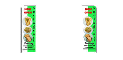 Custom Rectangle Swooper Flag - 2.3x7.2FT, Single/Double - Sided（Flagpole Not Included）