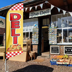 Deli Sign - 8ft Deli Feather Flag!（Flagpole Not Included） - FSFlag