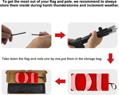 Dinner Special Sign - 8ft Dinner Special Feather Flag Kit with Pole and Stake - FSFlag