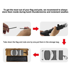 Farmers Market Signs - 8Ft Farmers Market Feather Flags Pole Kit