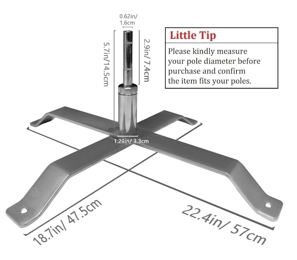 Feather Flag Base - FSFLAG Cross Base Stand for Feather Flag