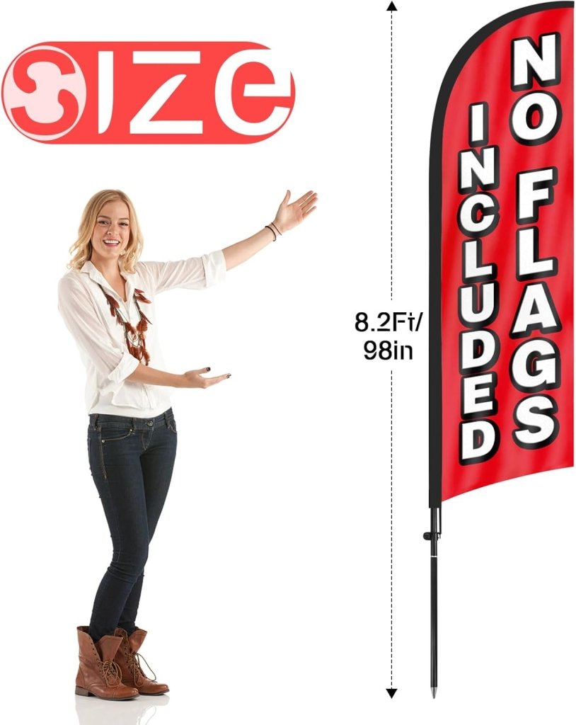 Feather Flag Pole Kit for Swooper Flags 6Ft