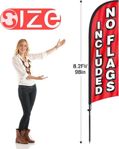 Feather Flag Pole Kit for Swooper Flags 6Ft