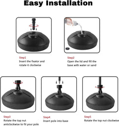 Feather Swooper Flag Base Stand, Flag Pole Floor Holder Stand