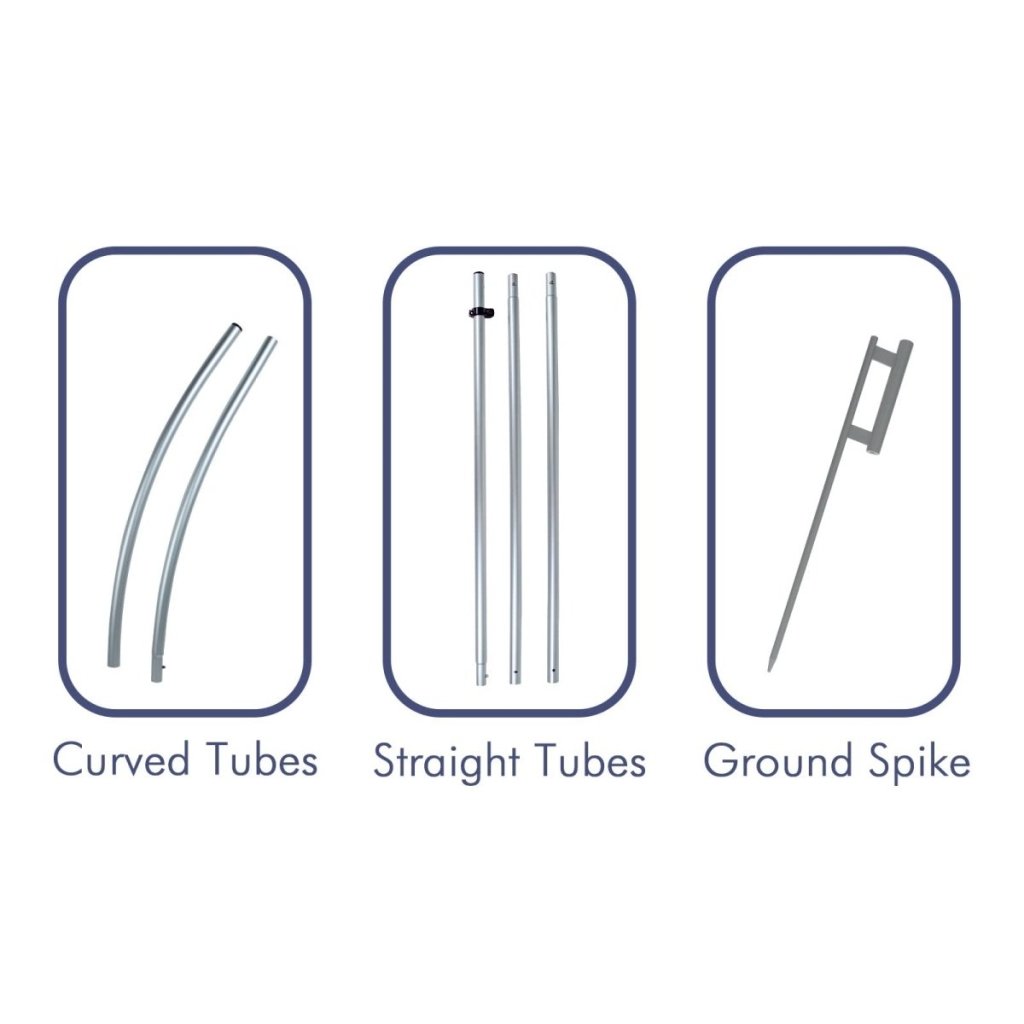 Flag Pole Hardware - 14Ft FSFLAG Swooper Feather Flag Poles (4.3m) - FSFlag