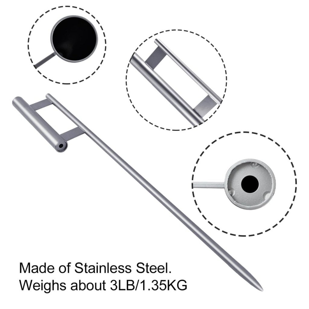 Flag Pole Hardware - Flag Spike Ground Stake for Swooper Feather Flag Pole 30in - FSFlag