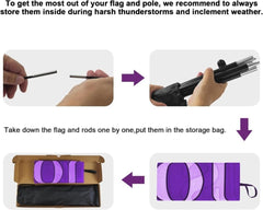 Freeze Dried Candy Banner - 8ft Freeze Dried Candy Feather Flag with Pole and Stake - FSFlag